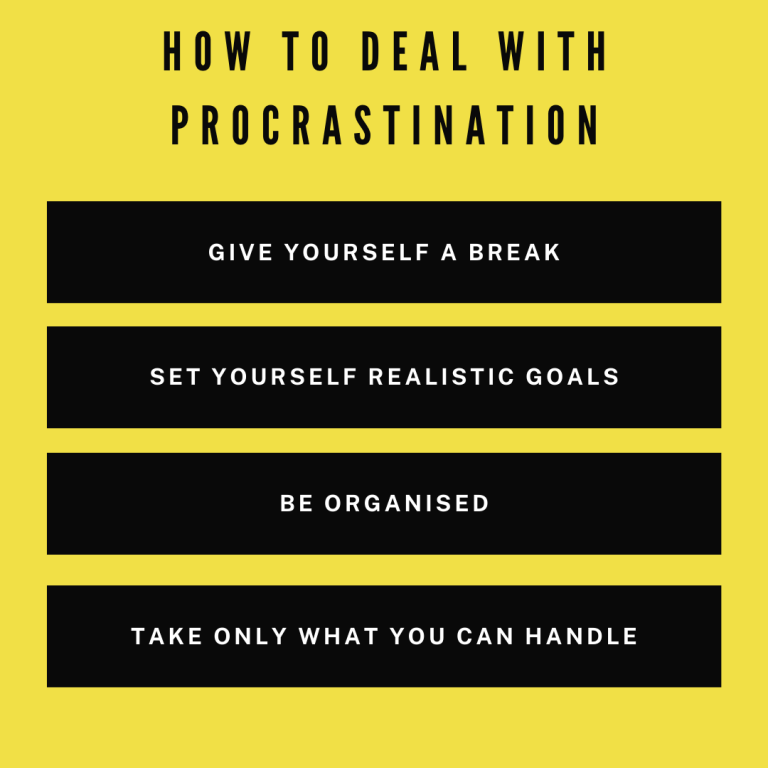 how to deal with Procrastination